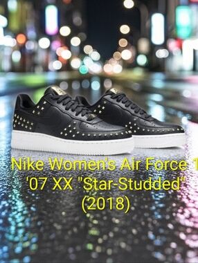 Nike Women's Air Force 1 '07 XX "Star-Studded" (2018) Womens 8.5 EUC